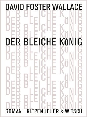 cover image of Der bleiche König